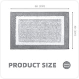 Zachte microvezel badmat, antislip badkamertapijt, machinewasbaar, waterabsorberende badmat, hoogpolige tapijten voor douche, badkamer