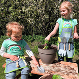 uinschort met tuingereedschap van hout en metaal, incl. tuinhandschoenen, vanaf 3 jaar, 11881, veelkleurig