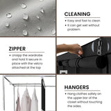 Kledingkast Draagbare stof, kledingkast voor opslag, waterdichte kledingkast, kledingopbergorganisator voor thuis, slaapkamer en woonkamer. (130x170x45cm)