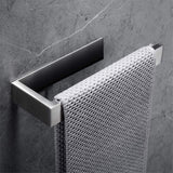 Handdoekring SUS 304 roestvrij staal geborsteld zilver Handdoekhouder Wandmontage Zelfklevend (geen boren)