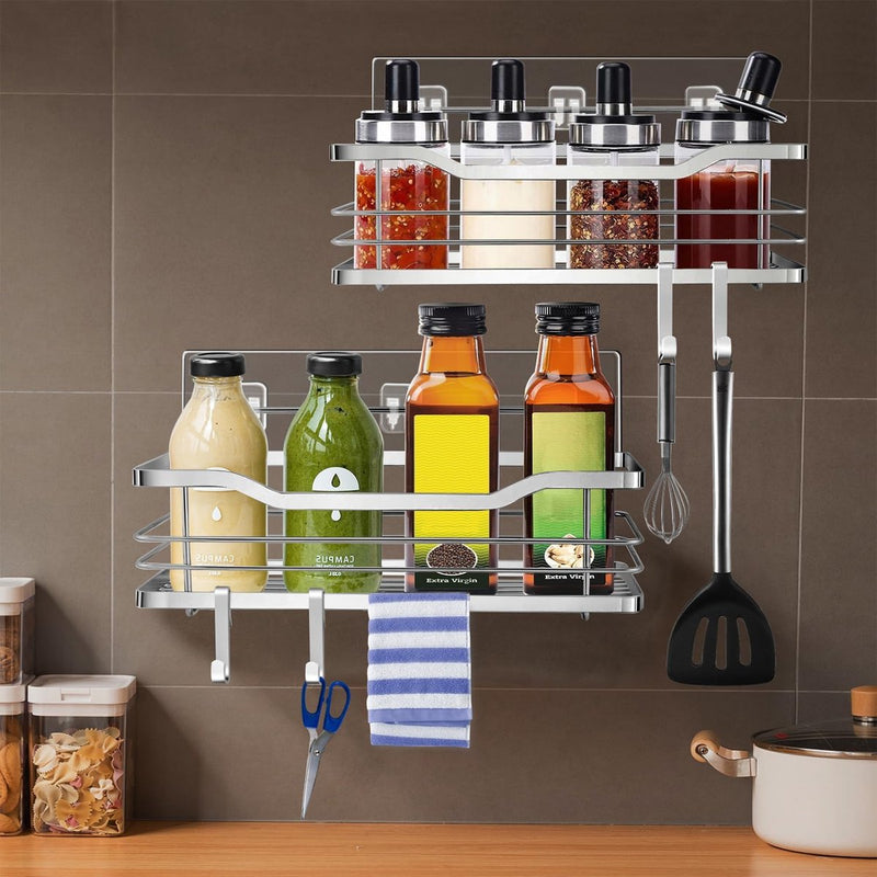 Doucheplank, doucheplank zonder boren, 3 stuks badkamerplankorganizer, badkamerplank, badkamerorganizer, zilver.