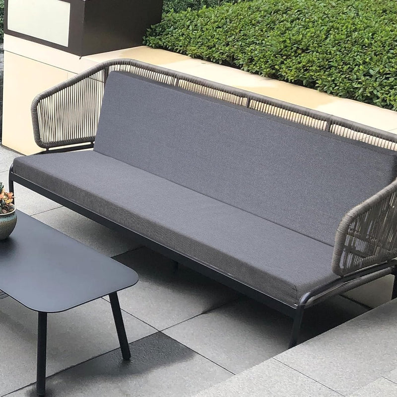 Bankkussen, stoelkussen voor vensterbank, wasbaar, afneembaar tuinbank, antislip, bankkussen, zitkussen voor buiten, tuinmeubelen, terras, binnen