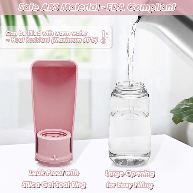 Hondendrinkfles, 550 ml, opvouwbare waterfles voor honden, draagbare drinkfles voor honden, waterbak voor huisdieren, lekvrij, waterdispenser voor honden voor wandelen, reizen en kamperen,