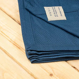 Originele sprei, tijdloos visgraatdesign, 150 x 220 cm, verrekijker, 100% biologisch katoen, zomerdeken, bankdeken, katoenen deken, bedsprei