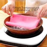 Siliconen bakmat deegrol siliconen mat zeer grote deegmat voor fondantdeeg pizza bakmatten (70 x 50 cm en deegsnijder) roze