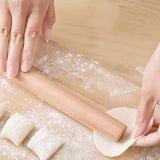 5 stuks houten deegroller, beukenhout, voor pizza, pasta, brood (bruin)