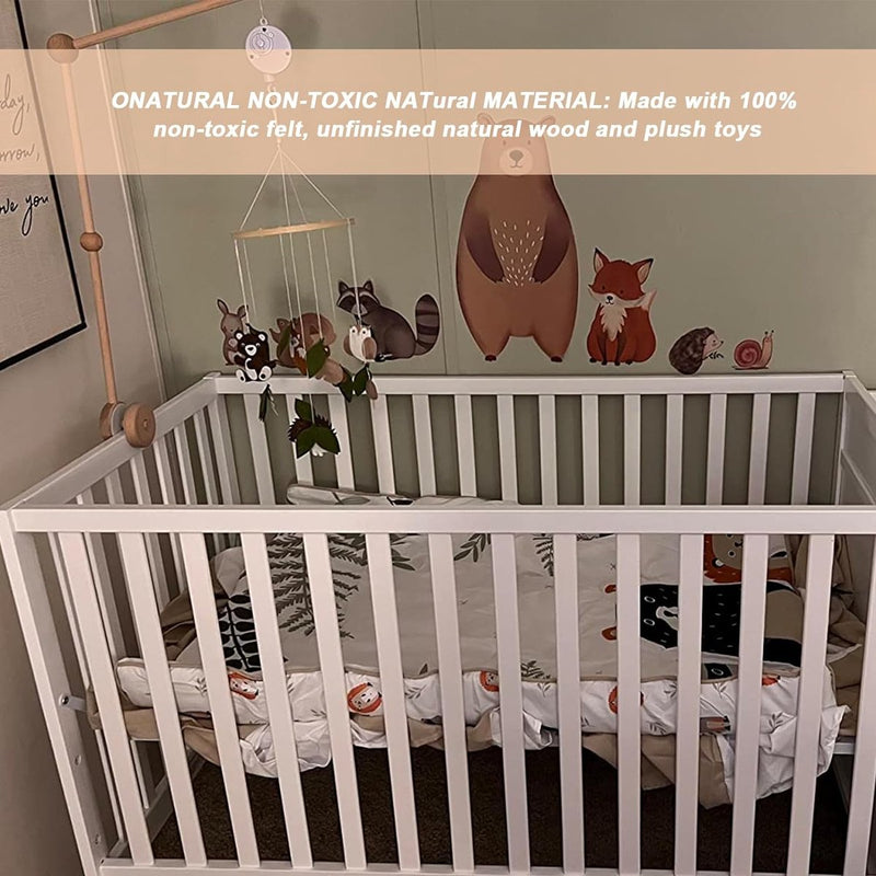 Mobiele houder van hout voor luiertafel, mobiele houder, wit, mobiele houder, draaibaar, wolkendesign voor bed, hangende bedbel, kinderbed, box, doe-het-zelf, decoratief artikel