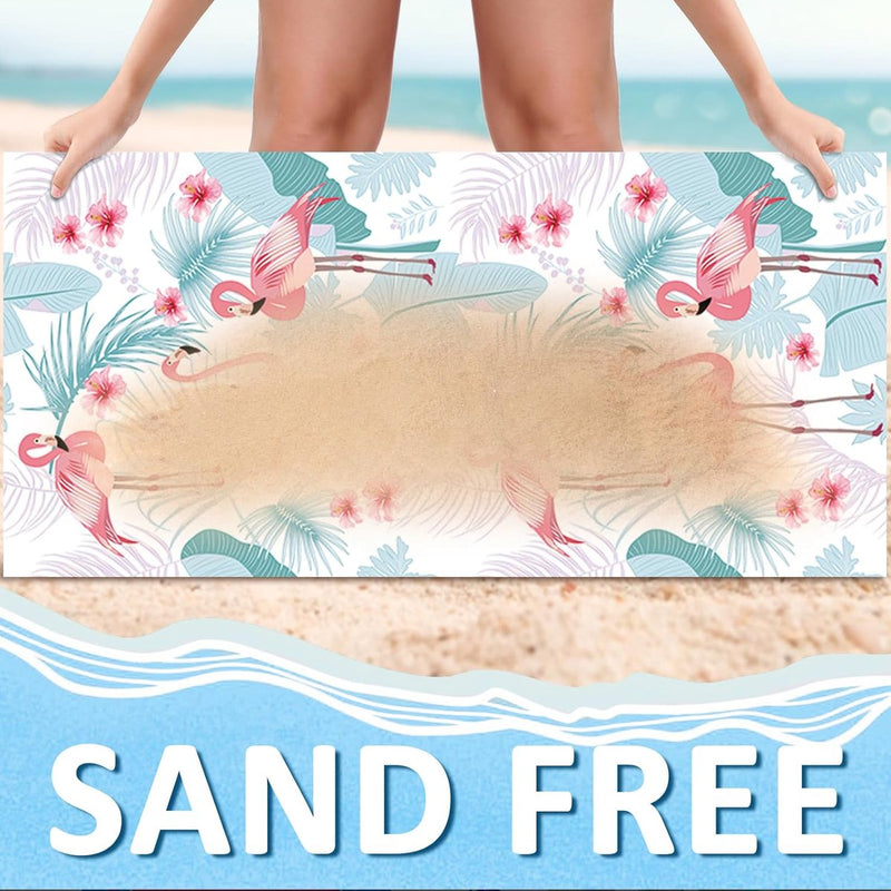 Strandhanddoek, microvezel, handdoek, badhanddoek, maat XXL (180 cm x 80 cm), zandvrij, licht, sneldrogend, strandhanddoek voor dames, heren, kinderen, strand, reizen, sport, yoga, 2024,