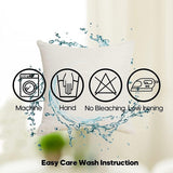 Kussenhoes 40x40 set van 4 linnen decoratieve kussenhoezen buitenkussen bankkussen voor slaapbank slaapkamer tuinbed 40x40cm grijze print