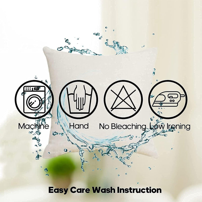 Kussenhoes 40x40 set van 4 linnen decoratieve kussenhoezen buitenkussen bankkussen voor slaapbank slaapkamer tuinbed 40x40cm grijze print