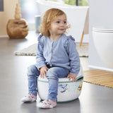 babypot deluxe 4in1, potje + toiletbril + kruk + dispenser voor vochtige doekjes, vanaf ca. 18 maanden tot ca. 4 jaar, Kasimir, wit