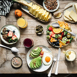 Tafellepels, 12-delige set, roestvrij staal, eetlepels, soeplepelset, 20,8 cm grote lepelset, moderne dinerlepelset voor keuken, thuis, restaurant, ronde handgrepen en gladde randen,