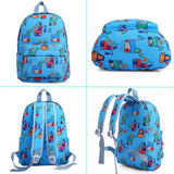 Kinderrugzak jongens peuterschool tas kleuterschoolrugzak dagrugzak cartoon munten portemonnee voor 3-5 jaar, 23 x 13 x 30 cm