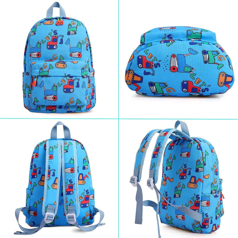 Kinderrugzak jongens peuterschool tas kleuterschoolrugzak dagrugzak cartoon munten portemonnee voor 3-5 jaar, 23 x 13 x 30 cm