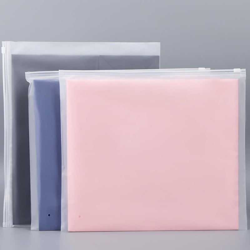 Zip Bags Kleding, 50 stuks 35 x 30 cm Zip Bags, Groot, Reistas, Kleding, Plastic Zak met Rits voor kleding, Handdoeken, Documenten, Reisaccessoires