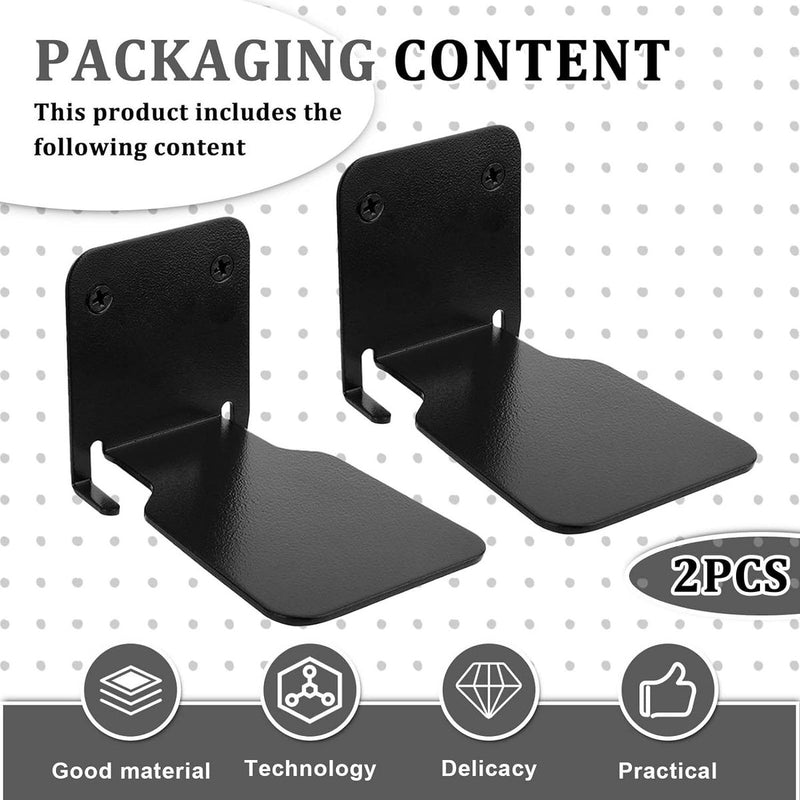 Onzichtbare boekenkast, zwevende boekenkast, metaal, verborgen geboord, gemonteerde boekenkasten, zwevende rekken voor muren, boekorganizers voor slaapkamer, kantoor, keuken, 2 stuks