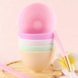 5 stuks siliconen gezichtsmasker kom, schaal voor huidverzorging, draagbare siliconen schaal, silicagel, voor doe-het-zelf gezichtsmasker, gezichtsverzorging, schoonheidssalon gereedschap,