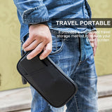 Paspoorttas, draagbare paspoorthoes, reisdocumentenorganizer, met RFID-blokkering, reisorganizer, zwart