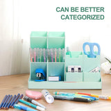 Pennenhouder, organizer, pennenhouder, bureau, kinderbureau-organizer, multifunctionele pennenhouder voor jongens en meisjes, bureau-organizer, kantoor en school, groen