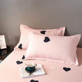 Hoeslaken 120x200 cm kindermatrasbeschermer, roze hoeslaken voor eenpersoonsbed boxspringbed - 100% microvezel zacht laken geschikt voor matrassen tot 25-30 cm