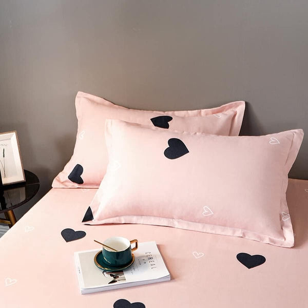 Hoeslaken 120x200 cm kindermatrasbeschermer, roze hoeslaken voor eenpersoonsbed boxspringbed - 100% microvezel zacht laken geschikt voor matrassen tot 25-30 cm