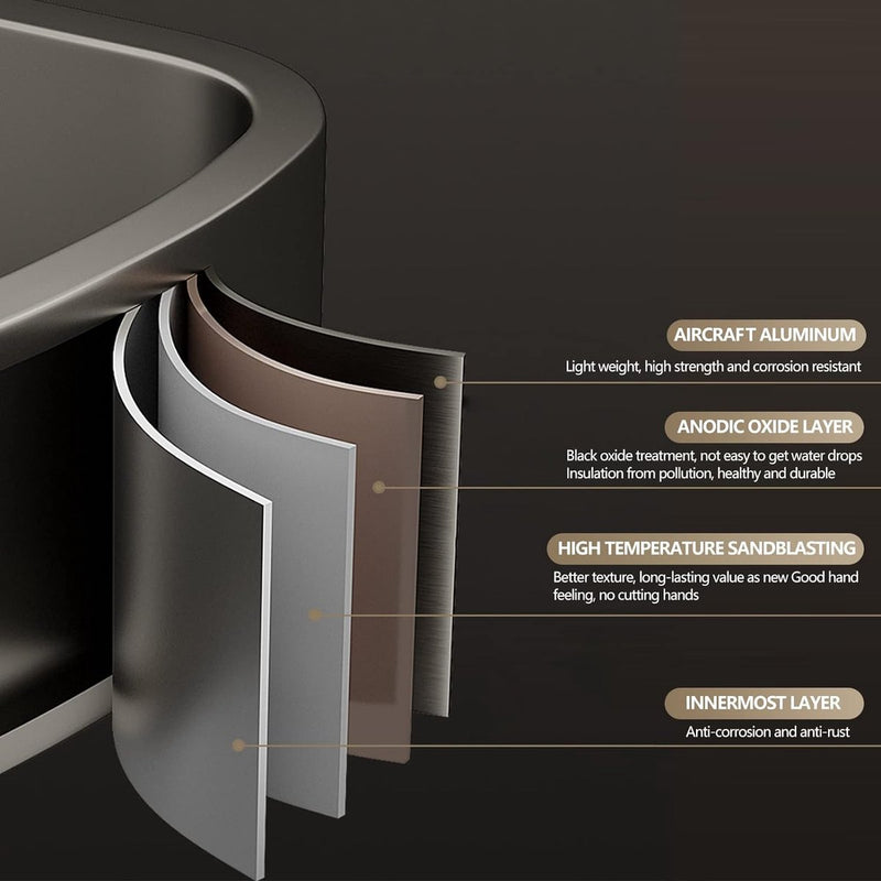 Shower Caddy No Drilling 2 Pack Shower Shelf with 2 Hooks for Bathroom Kitchen Toilet Aluminium Matt Black