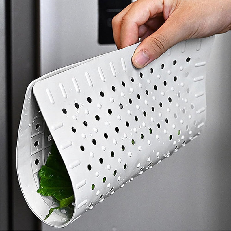 Set van 2 siliconen schoteldroogmat gootsteen, zwart witte gootsteenmat, vierkante gootsteenmat voor gootstenen met afvoergat aanrechtinzet keuken