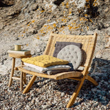 Pepper zitkussen, katoen, licht ijsgroen, 40 x 40 x 3 cm, grijs, 40 x 40 cm