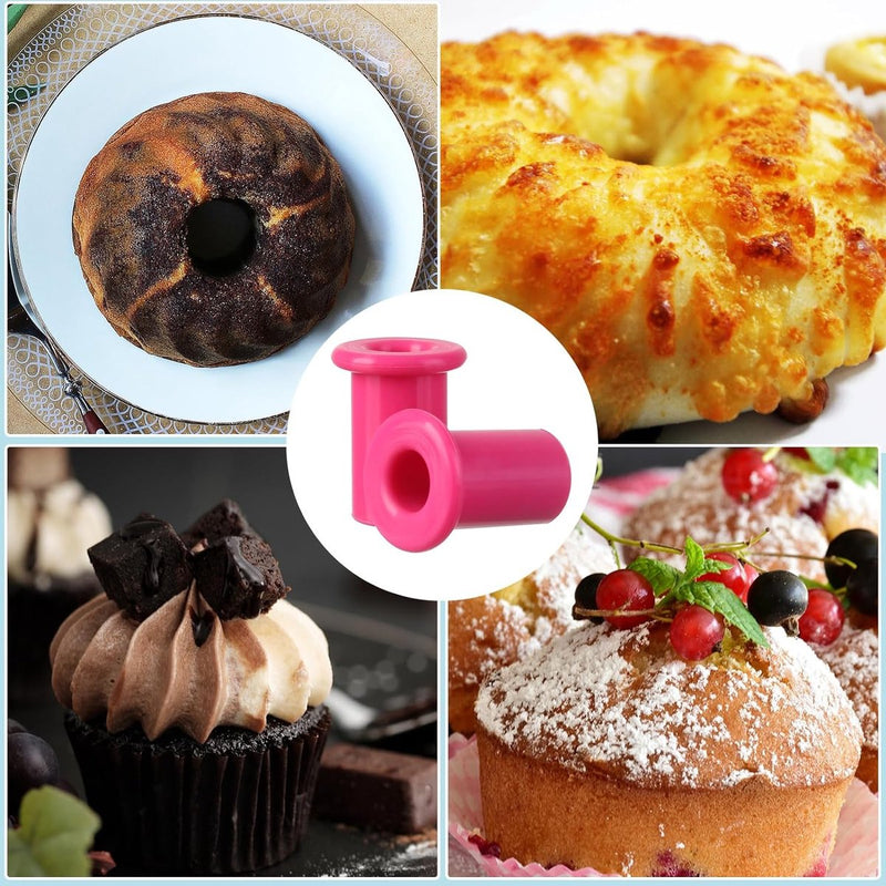 6-delige cakemuffinboor, siliconen muffinvormpjes, siliconen bakvorm, geschikt voor het bakken van taarten thuis