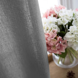 Vitrage bistrogordijn ondoorzichtig gordijn venstergordijn gordijn gordijn gaas sjaals half-transparant raamsjaal voor keuken woonkamer landhuis set van 2 90 x 60 H (cm) grijs