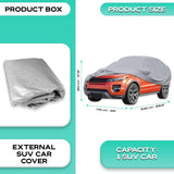 Universele auto-SUV-hoes, geschikt voor alle soorten grote auto's zoals SUV's, 4x4 bestelwagens, minivanfamilies, PEVA-materiaal, grote autohoes