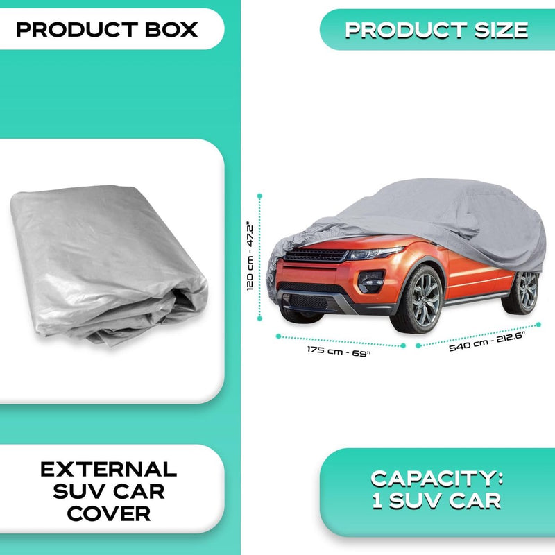 Universele auto-SUV-hoes, geschikt voor alle soorten grote auto's zoals SUV's, 4x4 bestelwagens, minivanfamilies, PEVA-materiaal, grote autohoes