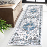 Tapijt Runner Hal Antislip 60 x 180 cm Boho Halkleed Runner Grijs Wasbaar Bedtapijt Slaapkamer Vintage Tapijt Runner Hal Runner Tapijt voor Hal, Keuken, Slaapkamer