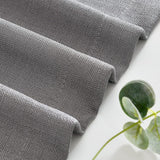 Vitrage bistrogordijn ondoorzichtig gordijn venstergordijn gordijn gordijn gaas sjaals half-transparant raamsjaal voor keuken woonkamer landhuis set van 2 90 x 60 H (cm) grijs