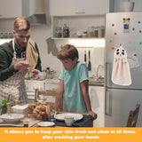 4 stuks kinderhanddoeken superabsorberende microvezel sneldrogende gezichtshanddoeken met ophanglus keukenhanddoek voor badkamer keuken (dierenmotief)