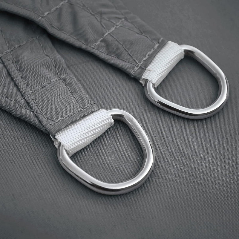 Zonnezeil, rechthoekig, 3 x 4 m, waterdicht, zonwering, weerbestendig, zeil, baldakijn, uv-bescherming, voor balkon, terras en tuin, grijs antraciet