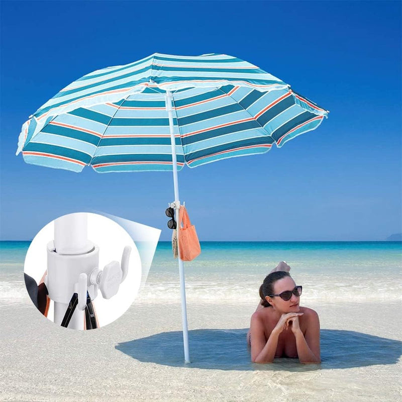 Parasolhouder, balkonleuning, instelbaar, ruimtebesparende parasolhouder, balkon, Ø 25-38 mm, parasolhouder, balkonleuning, parasolstandaard, geschikt voor maximale breedte 5 cm