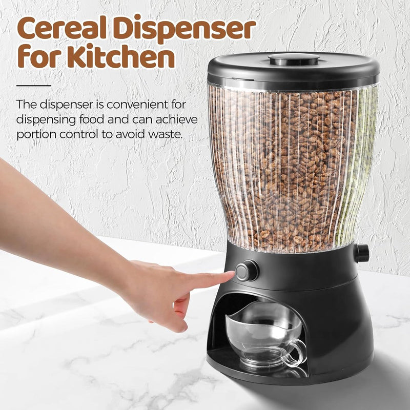 Graancontainer 5L, graandispenser en droogvoercontainer voor granen, rijst, bonen