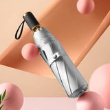 Zonbescherming UV-paraplu Opvouwbaar Handig compact 8 ribben bieden UPF 50+ bescherming en blokkeren effectief 99% van de UVA-UVB-schermen voor wandelen, backpacken, strand, groen