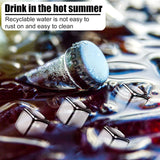 Roestvrij stalen ijsblokjes: 12 stuks whiskystenen ijsblokjes roestvrij staal met clips ijsblokjes herbruikbaar met high cooling-technologie herbruikbare metalen ijsblokjes voor whisky, wodka, wijn