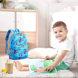 Kinderrugzak jongens peuterschool tas kleuterschoolrugzak dagrugzak cartoon munten portemonnee voor 3-5 jaar, 23 x 13 x 30 cm