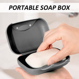 4 stuks zeepbakjes, reiszeephouders, draagbare waterdichte en lekvrije zeepbakjes, badkamer fitness zeephouder doos met deksel, 4 kleuren