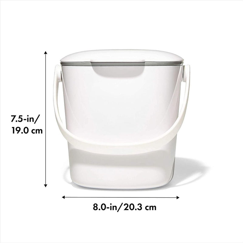 EASY-CLEAN COMPOSTBAK - WIT - 2,83 L