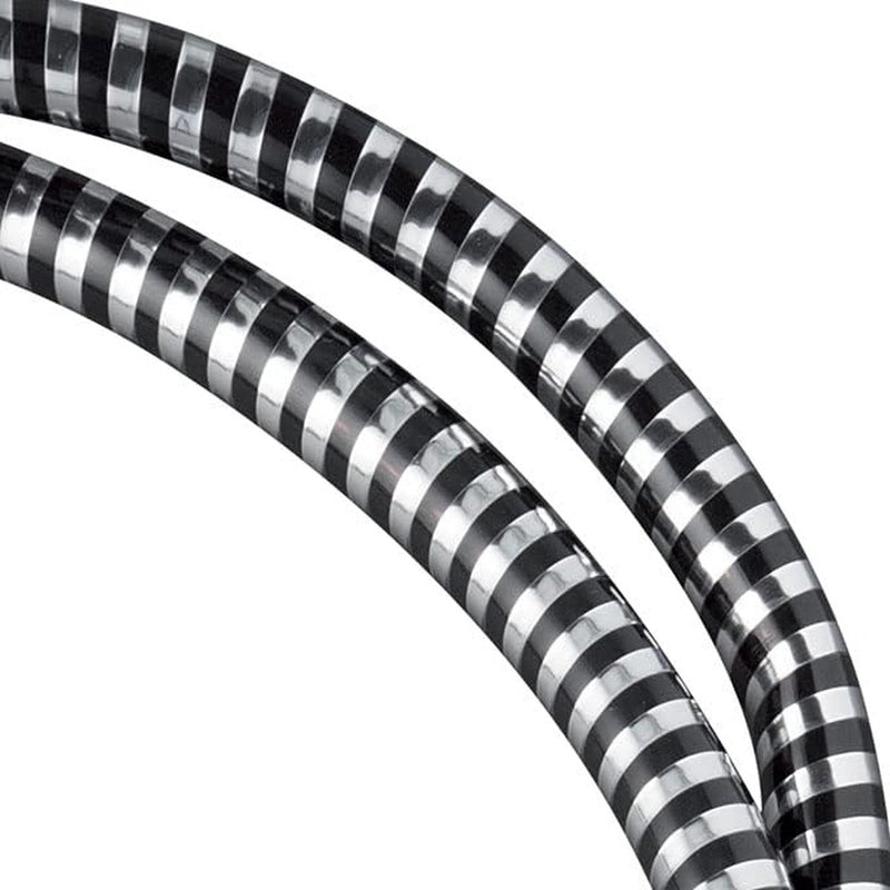 Zèbre doucheslang, PVC-kunststof, 1,5 m, verchroomd