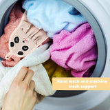 4 stuks kinderhanddoeken superabsorberende microvezel sneldrogende gezichtshanddoeken met ophanglus keukenhanddoek voor badkamer keuken (dierenmotief)