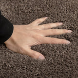 Vloerkleed, badmat, antislip, absorberend, voor woonkamer, slaapkamer, badkamer, 70 x 120 cm, bruin