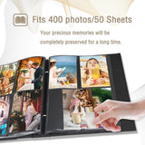 Fotoalbum 10 x 15 400 linnen album slip in voor familie trouwdag album boek Holds 400 verticaal 10 x 15 cm foto's roze