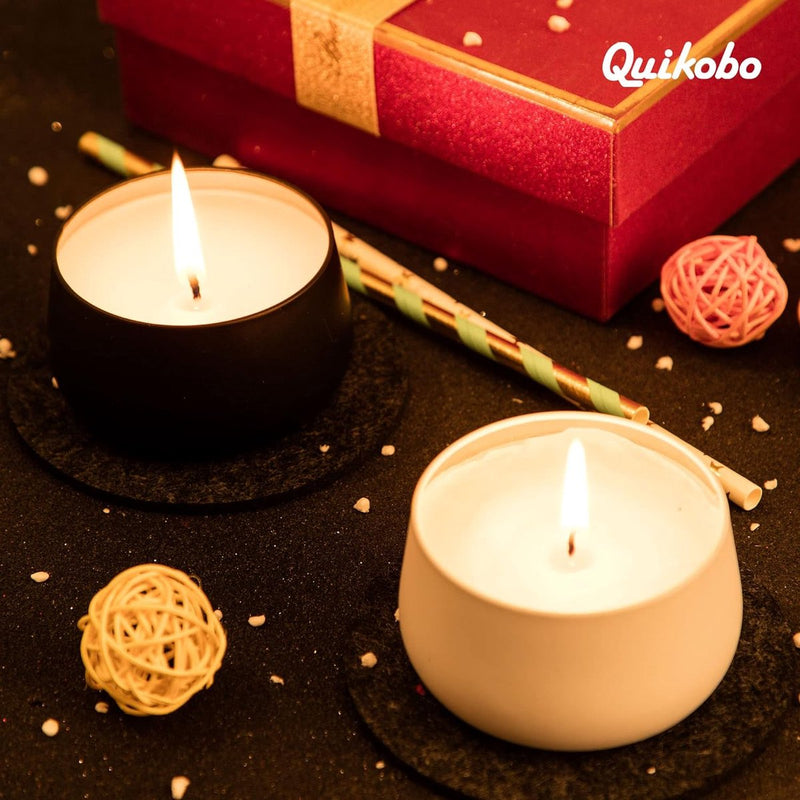 Kaarsenblikjes, 24 stuks, puur zwart, 120 ml, lege kaarsenhouders voor het zelf maken van kaarsen, kaarsenpotten voor het maken van kaarsen of het maken van kaarsen