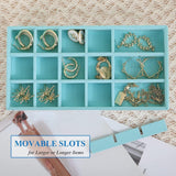 Sieraden Opberglade Sieraden Dienbladen Sieraden Organiseren Sieraden Organisatoren Laden voor Sieraden Lade Inzet Opbergorganisator Systeem Oorbellen Armband Ringen 4PCS (Blauw)