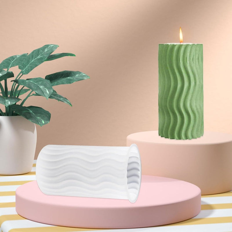 Kaarsenvorm Siliconen 4-delig, Kaarsenvormen voor gietset, 3D DIY Kaarsen Siliconenvorm Kaarsengietvormen voor handgemaakte zeep, geurkaarsen, knutselornamenten, kaarsen DIY-vormenset